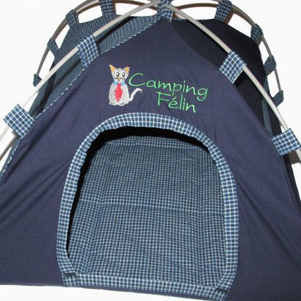 Image sur Tente pour chat "Camping Félin"