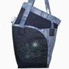 Picture of Handbag Set - Jeans Tones Blue Flower