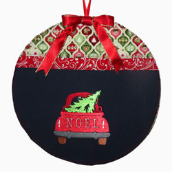 Image de Déco porte Boule de Noël - Camion