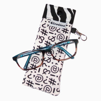 Picture of Eyeglass Case - Text Me Zebra