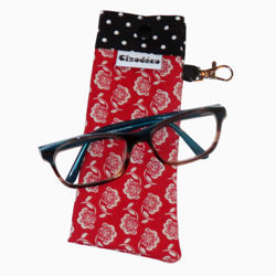 Picture of Eyeglass Case - Floral Red