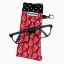Image de Étui à lunettes - Rouge Fleuri