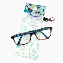 Picture of Eyeglass Case - Fleurs Sarcelle
