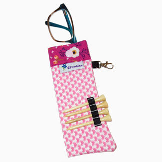 Picture of TEE Eyeglass Case - Pink Fans