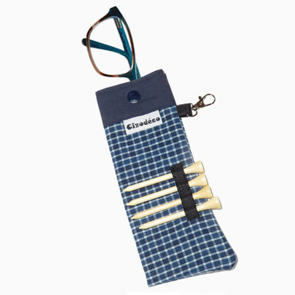 Picture of TEE Eyeglass Case - Navy Plaid