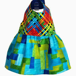 Picture of Dog Dress - Colorful Lattice