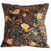 Picture of 12" Throw pillow case - Burgundy Floral 2in1