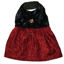 Image de Robe Canine en velour - Noir/Bordeaux (PETIT)