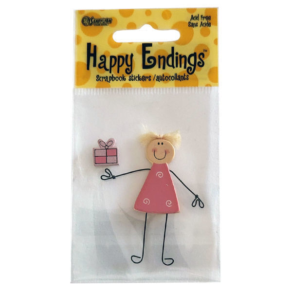 Picture of 2003 Sandylion stickers - Happy Endings LP Present