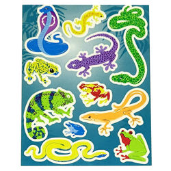 Picture of 1990's Sandylion Glow in the dark Stickers - Lizards & Snakes