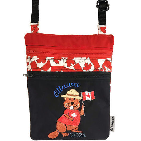 Image sur Sac à bandoulière - Thème Canada (2 pochettes)