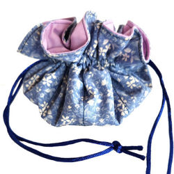 Image de Baluchon à bijoux - Bleu floral