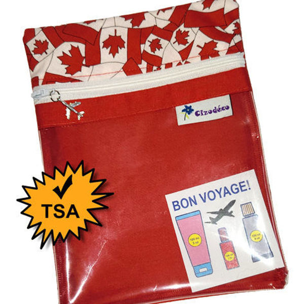 Image sur Pochette Bon Voyage Drapeau canadien