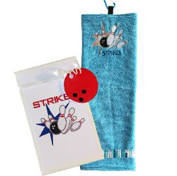 Image de Serviette de Bowling "STRIKE" Turquoise