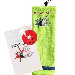 Image de Serviette de Bowling "BOWLING" Lime