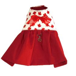 Image de Robe canine - Canada Blanc (XS)
