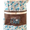 Image sur Tablier Super Chef - Floral Sarcelle